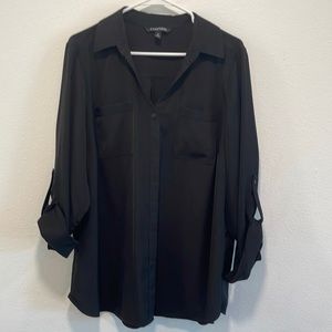 41 Hawthorne Long Sleeve Button Up Blouse 2X